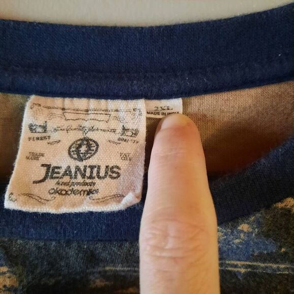 Akademiks AOP Indian Head American Flag Shirt XXL - Picture 3 of 3